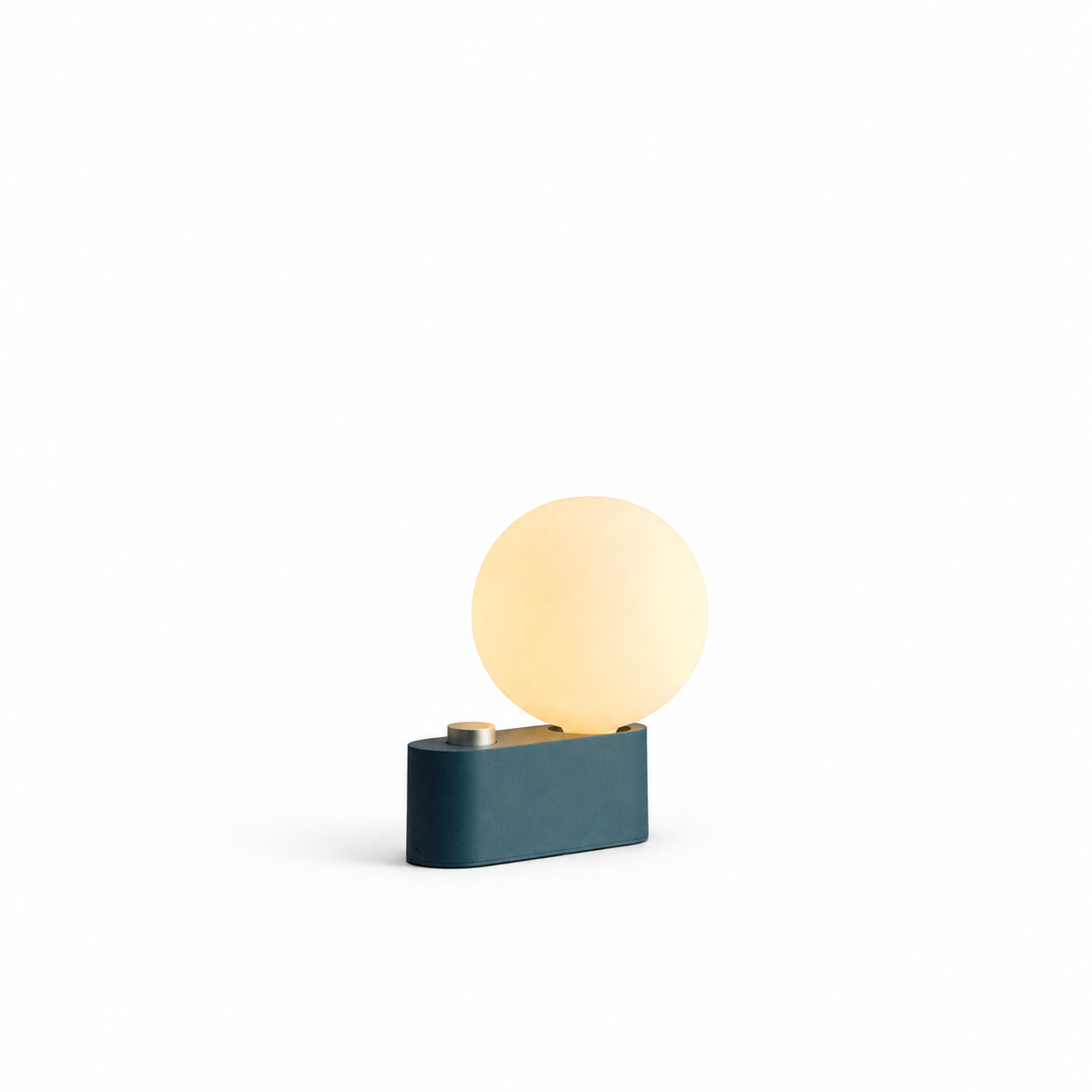 Alumina Multi-Use Lamp in Sapphire on a white background