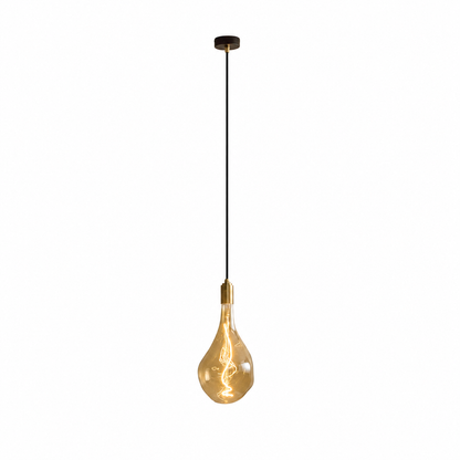 Voronoi III Pendant Light in Brass on a white background