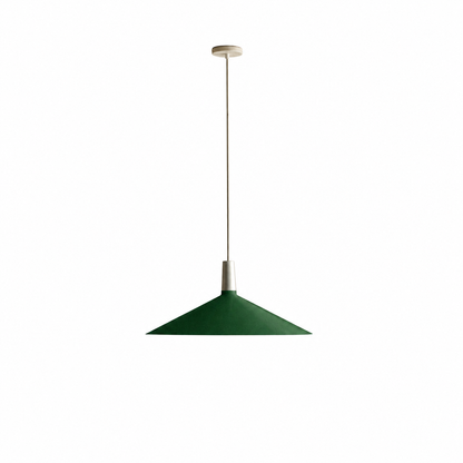 Bower Pendant Light Large in Dark Green on a white background
