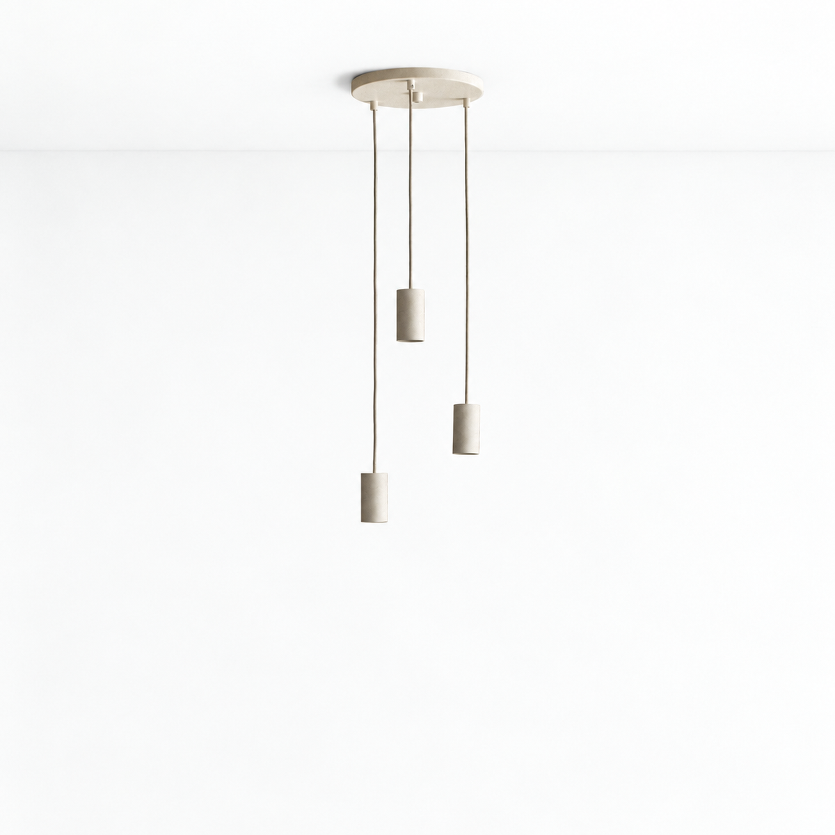 Alumina Triple Pendant on white background