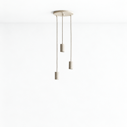 Alumina Triple Pendant on white background