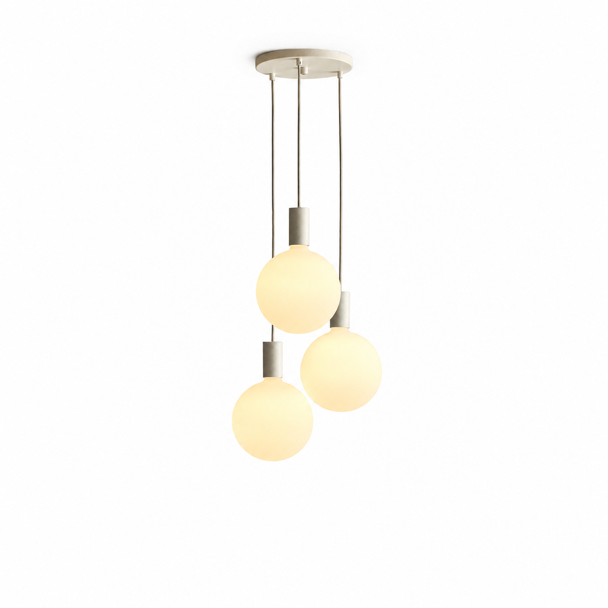 Alumina Triple Pendant + Sphere V on white background