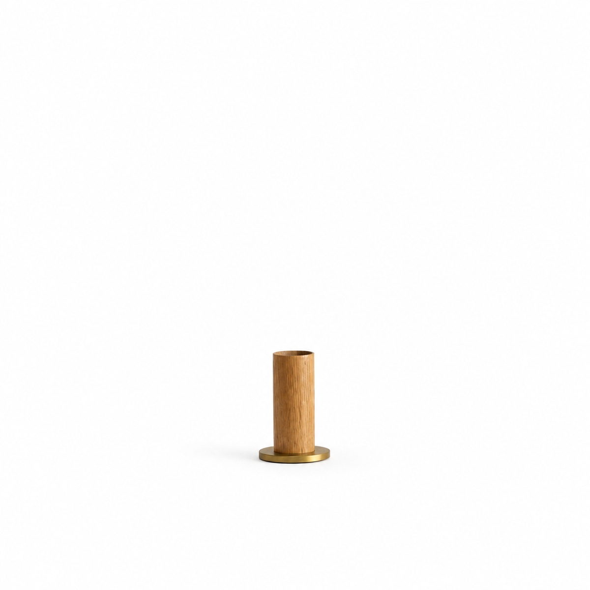 Knuckle Table Lamp in Oak on white background
