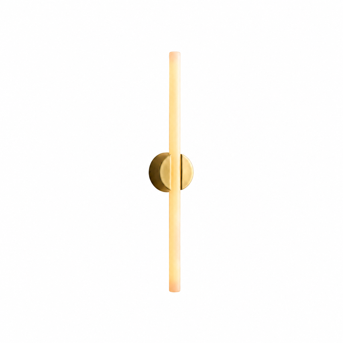 Kilter 1.0 Wall Light in Solid Brass on white background