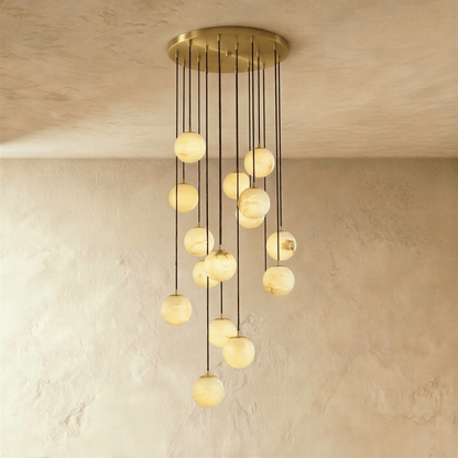 Tama Alabaster Chandelier Light.