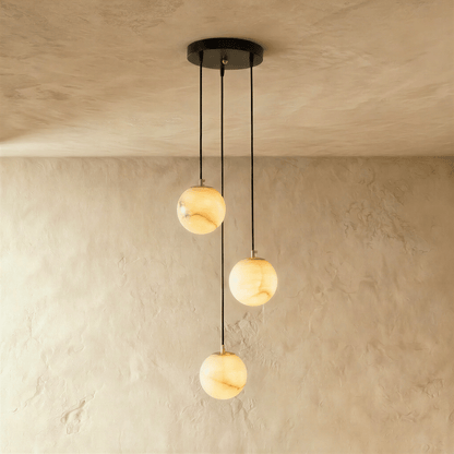 Tama Alabaster Chandelier Light.