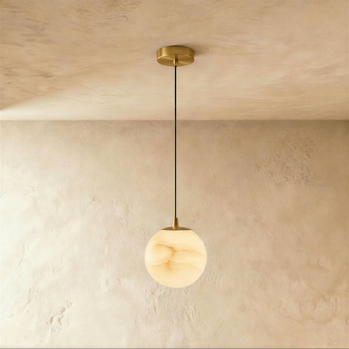 Tama Alabaster Chandelier Light.