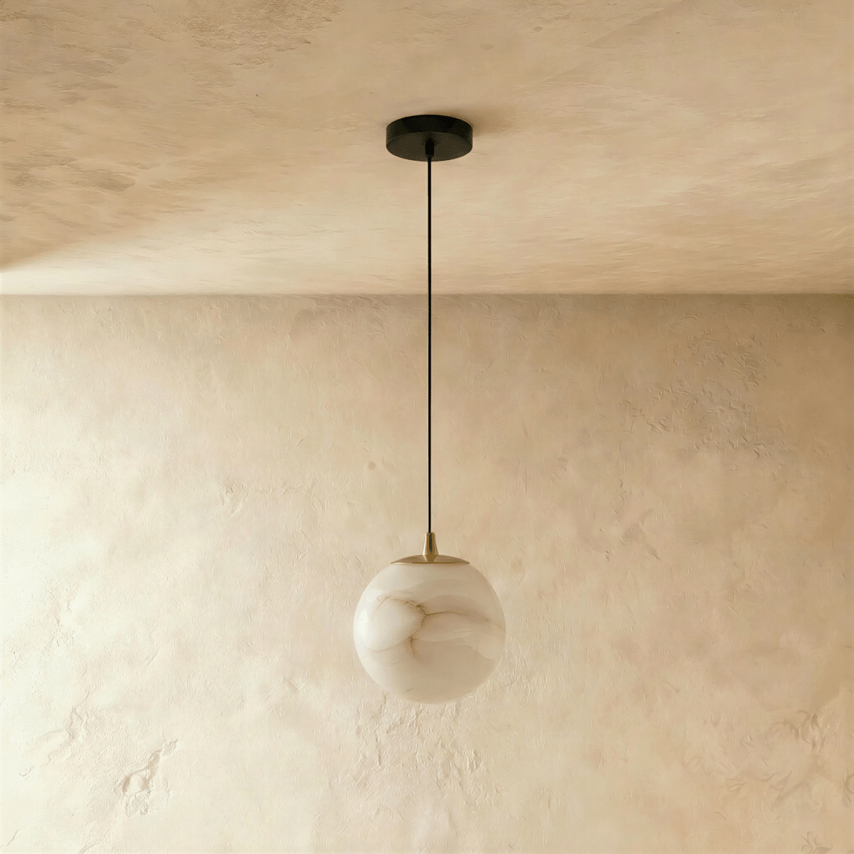 Tama Alabaster Chandelier Light.