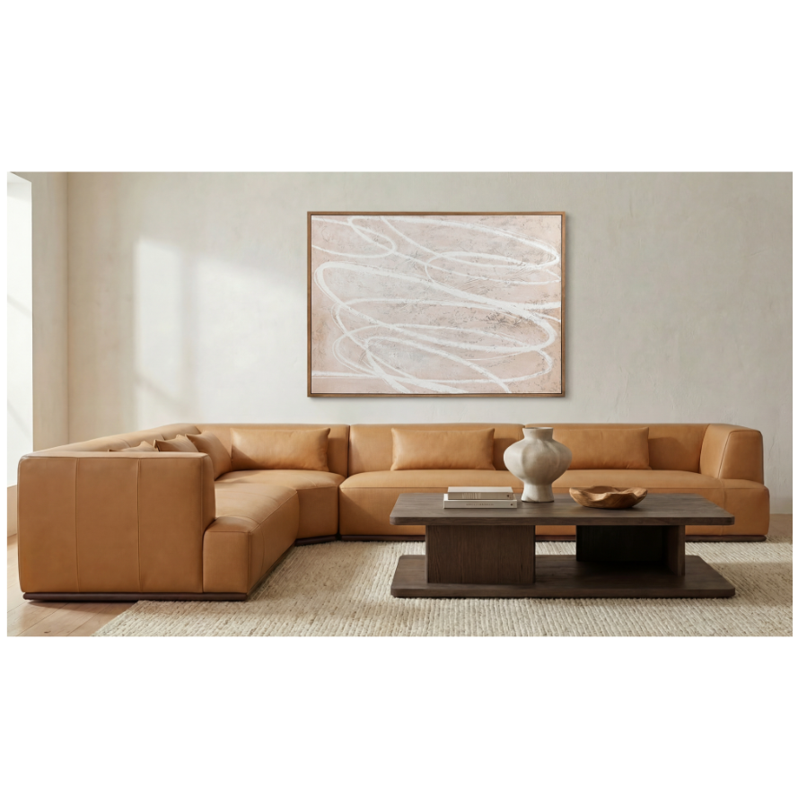 Clove L-Shaped Sectional Tan