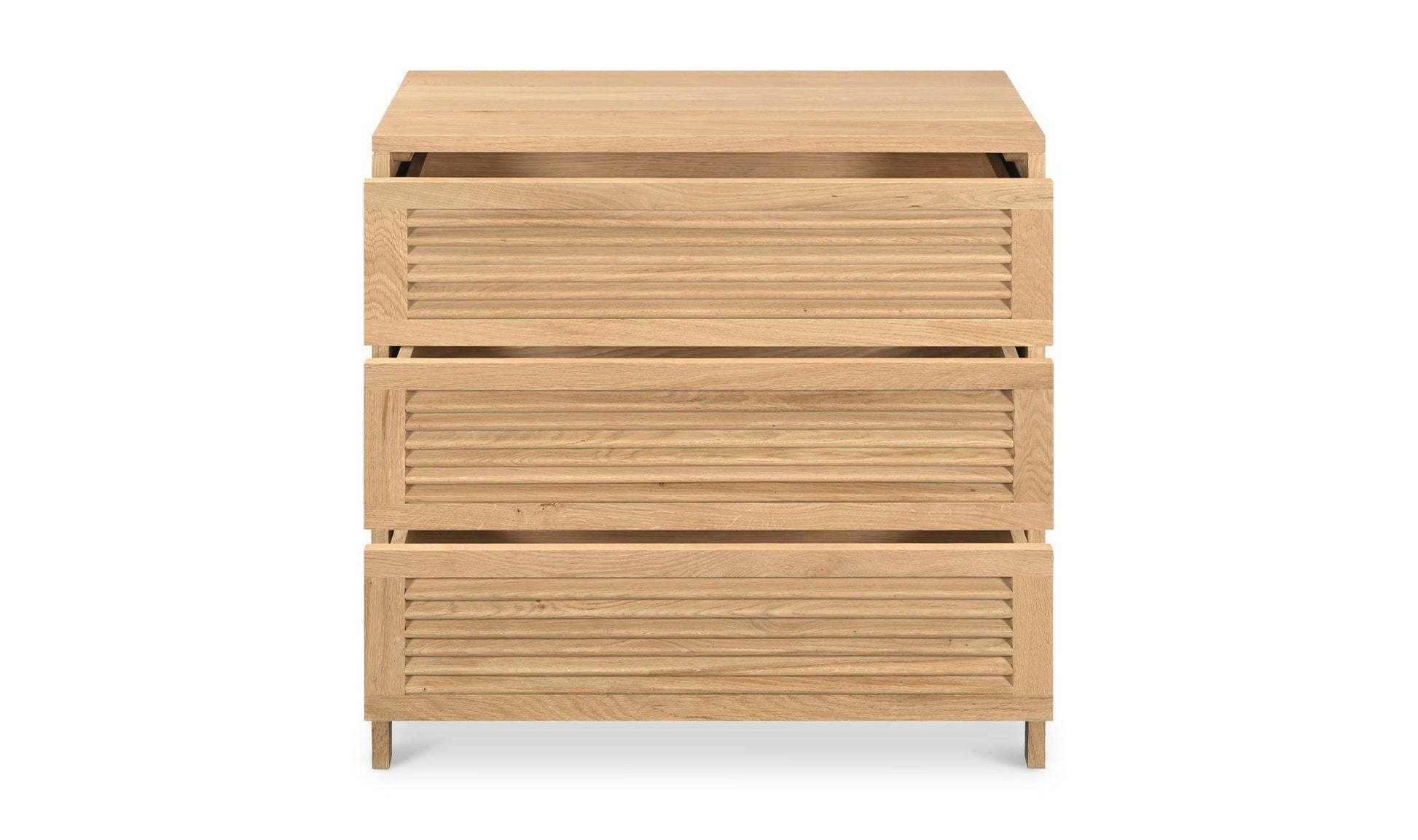 Moe's TEEDA DRESSER Organic Bookshelf Slab with Glass Shelves