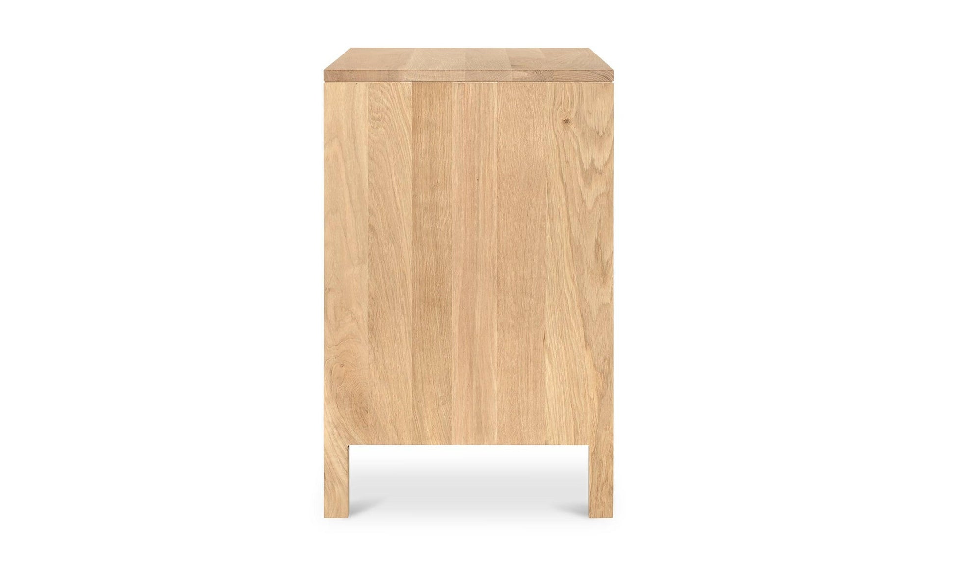 Moe's TEEDA DRESSER Organic Bookshelf Slab with Glass Shelves