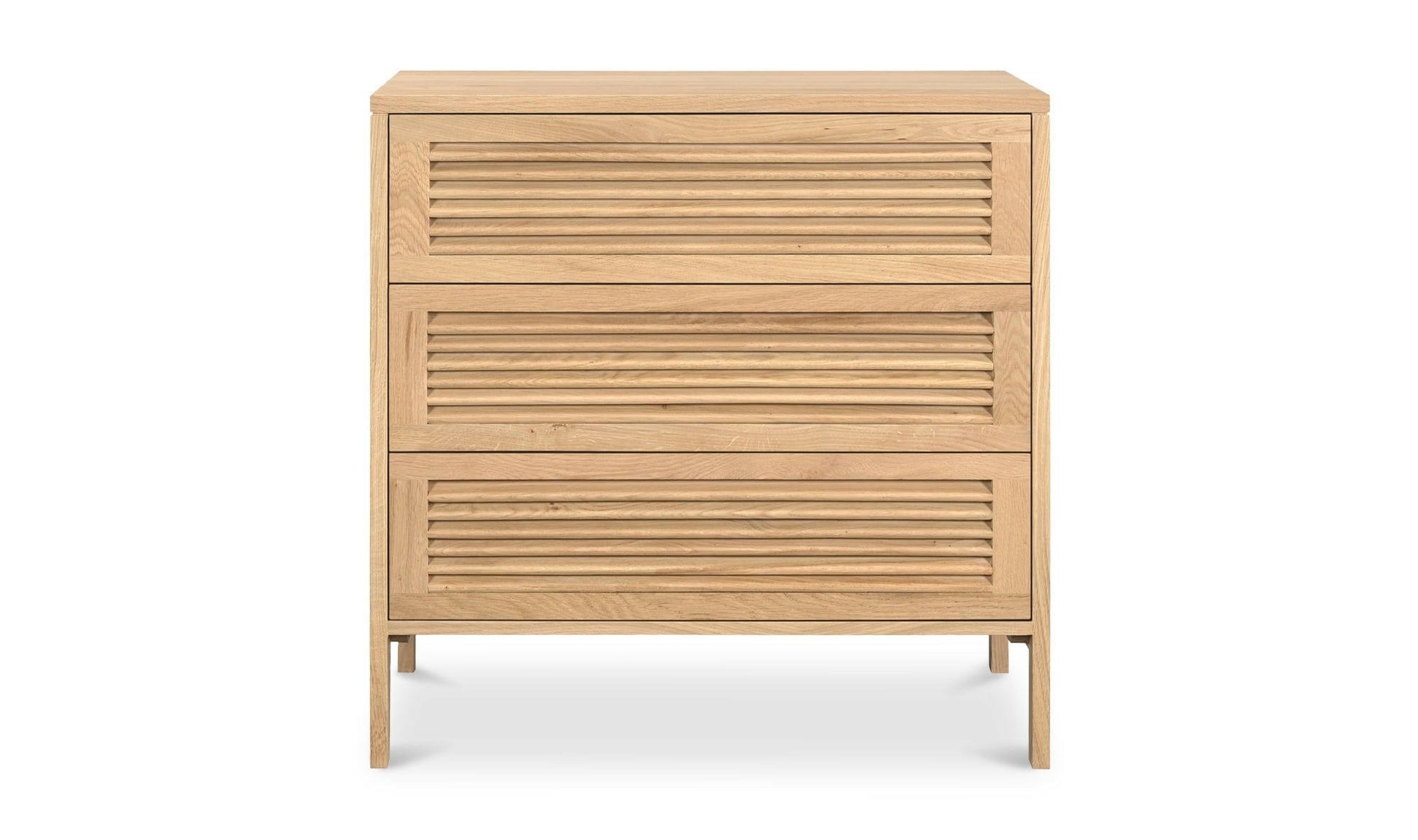 Moe's TEEDA DRESSER Organic Bookshelf Slab with Glass Shelves