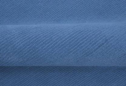 Terra Custom Made Blue Modern Solid Design Hand Tufted Wool Rug.