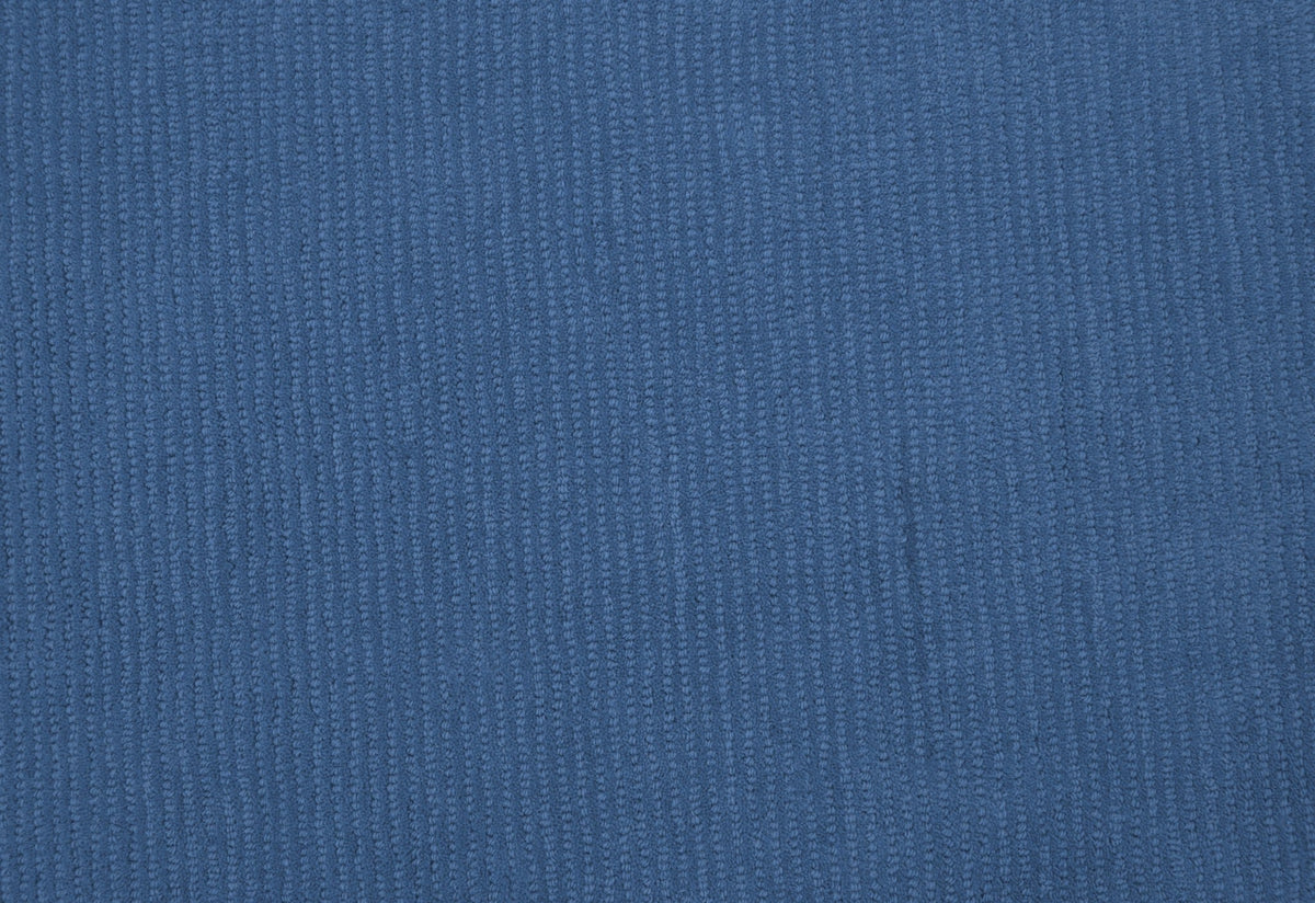 Terra Custom Made Blue Modern Solid Design Hand Tufted Wool Rug.