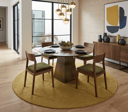Terra Custom Made Copper Modern Solid Design Hand Tufted Wool Rug.