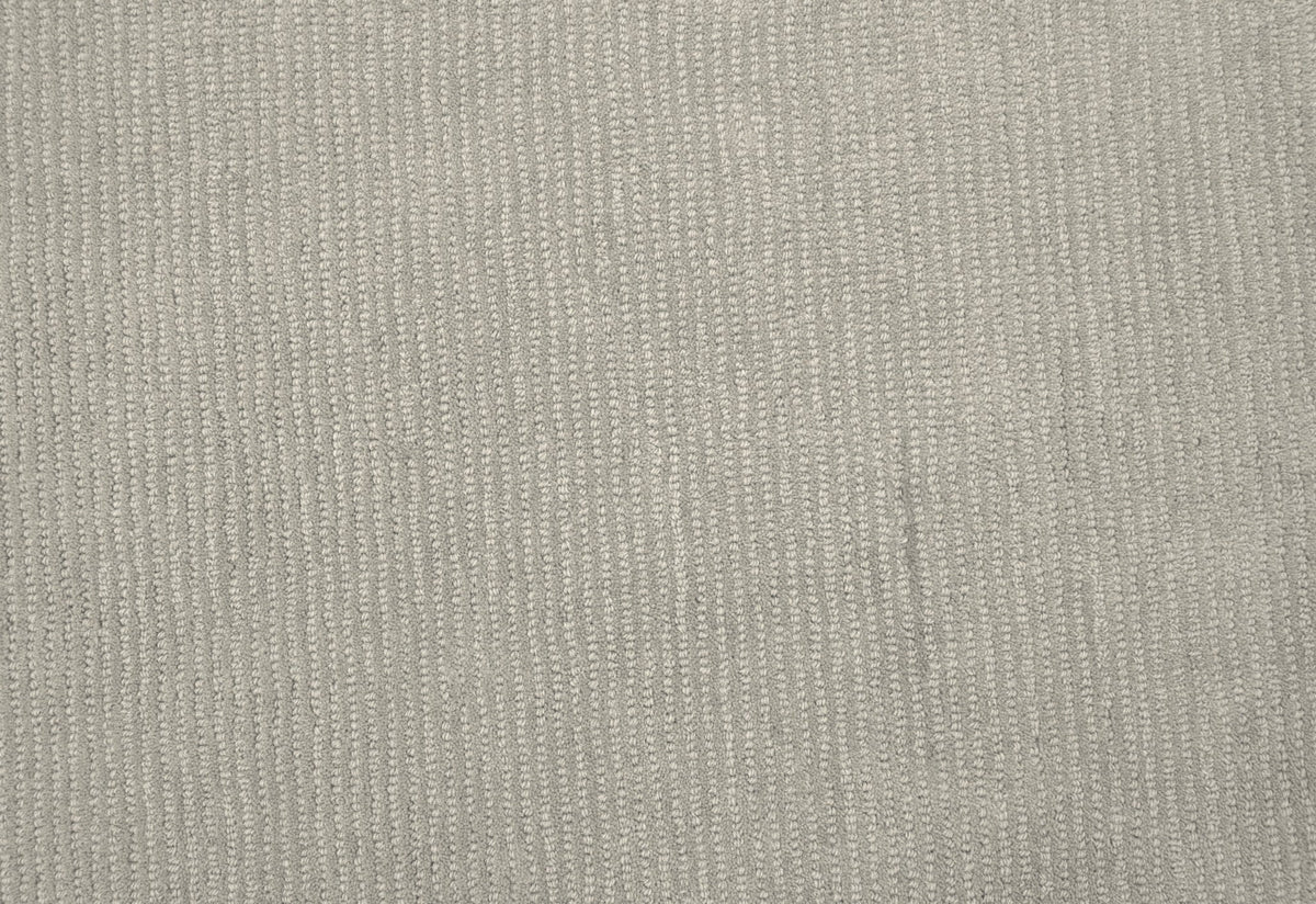 Terra Custom Made Hand Tufted Ivory Modern Solid Design Wool Rug.