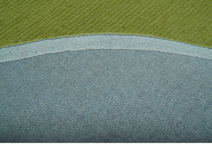Terra Custom Made Modern Solid Design Green Hand Tufted Wool Rug.