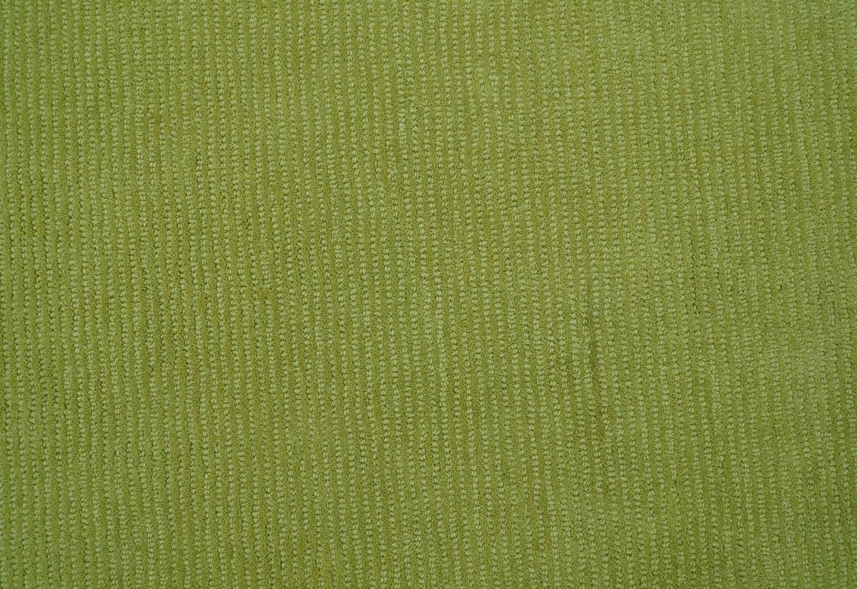 Terra Custom Made Modern Solid Design Green Hand Tufted Wool Rug.