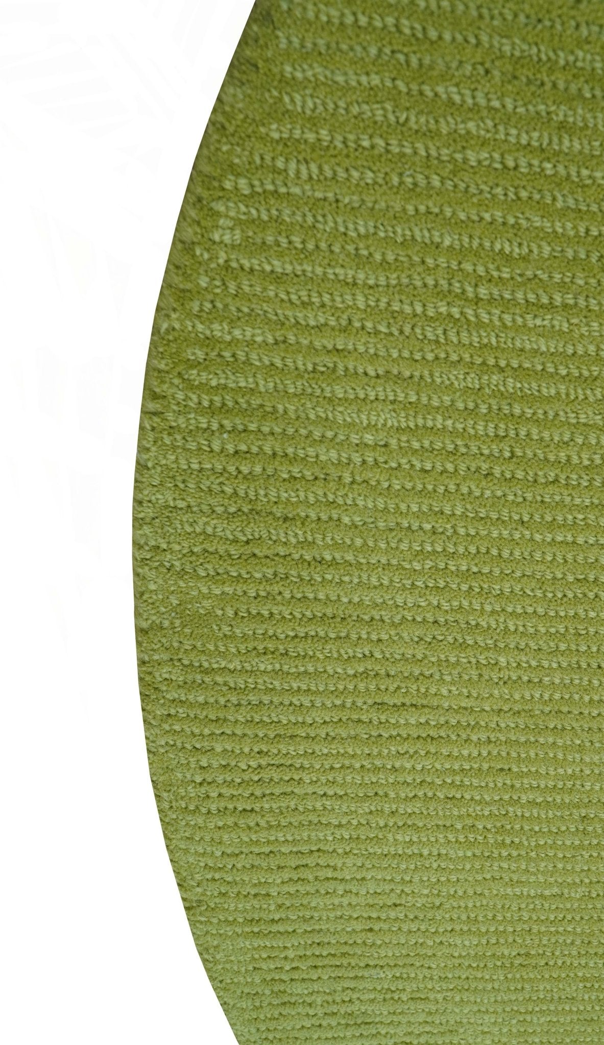 Terra Custom Made Modern Solid Design Green Hand Tufted Wool Rug.