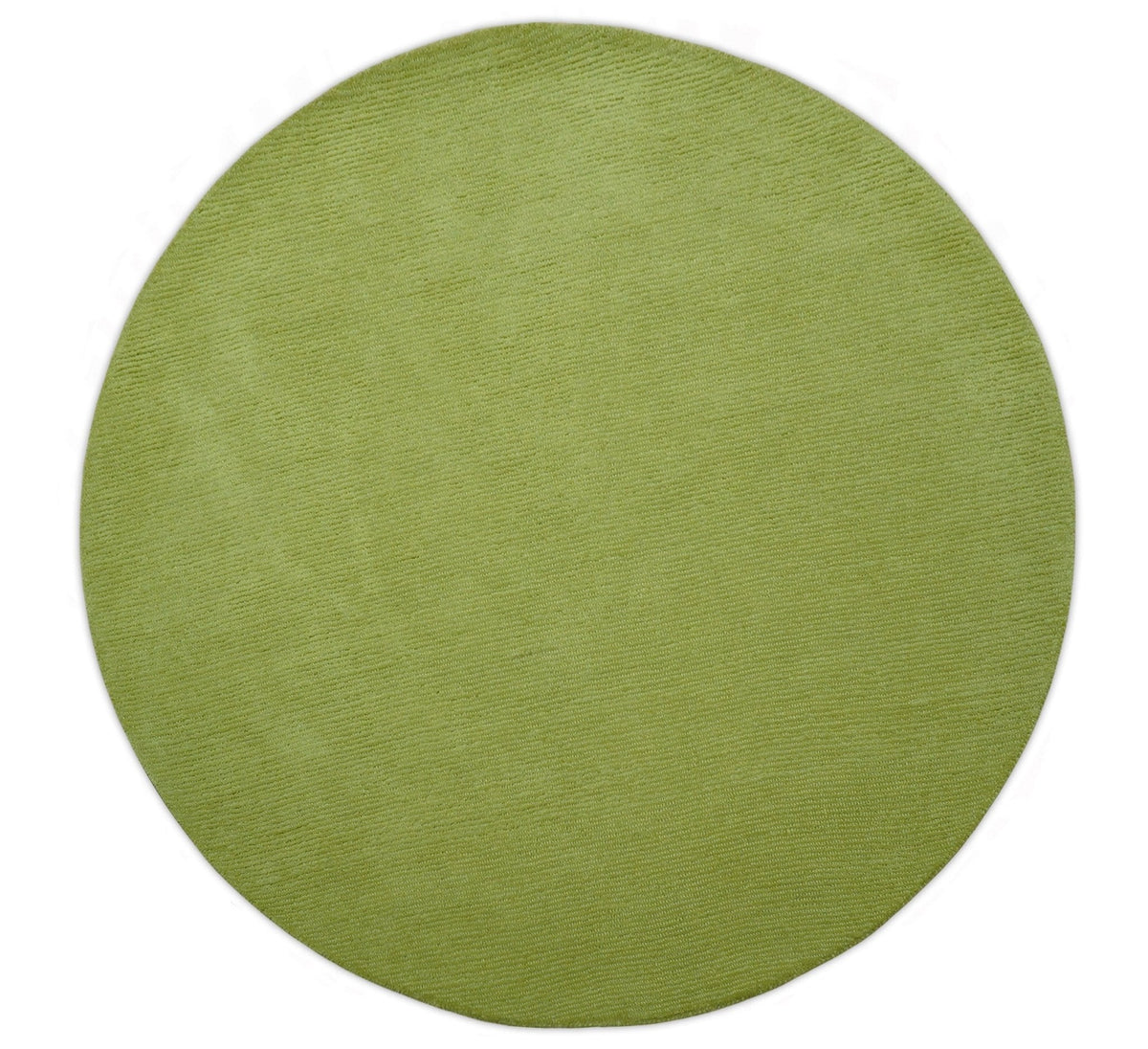 Terra Custom Made Modern Solid Design Green Hand Tufted Wool Rug.