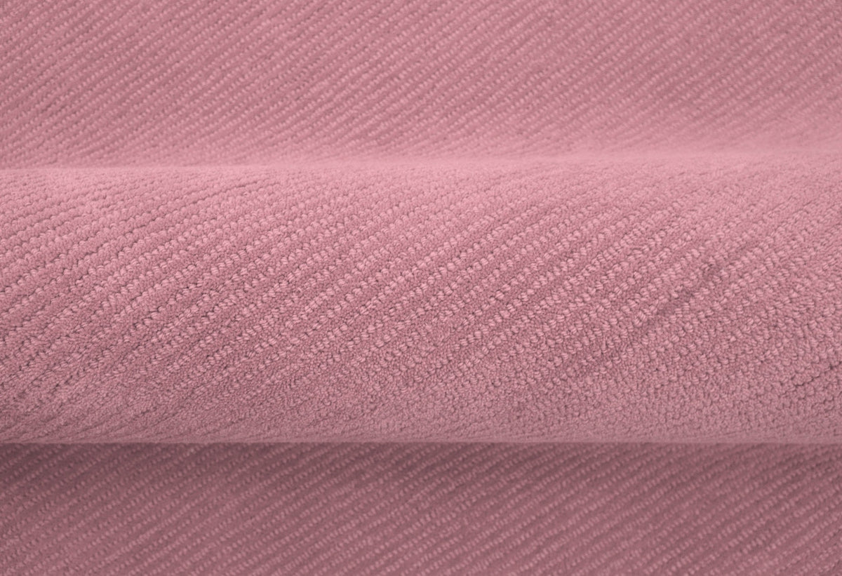 Terra Custom Made Modern Solid Design Pink Hand Tufted Wool Rug.