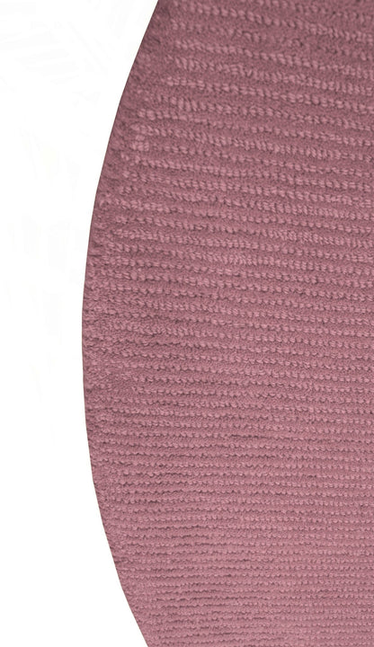 Terra Custom Made Modern Solid Design Pink Hand Tufted Wool Rug.