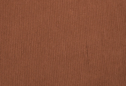 Custom Made Hand Tufted Rust Modern Solid Design Round Wool Rug.
