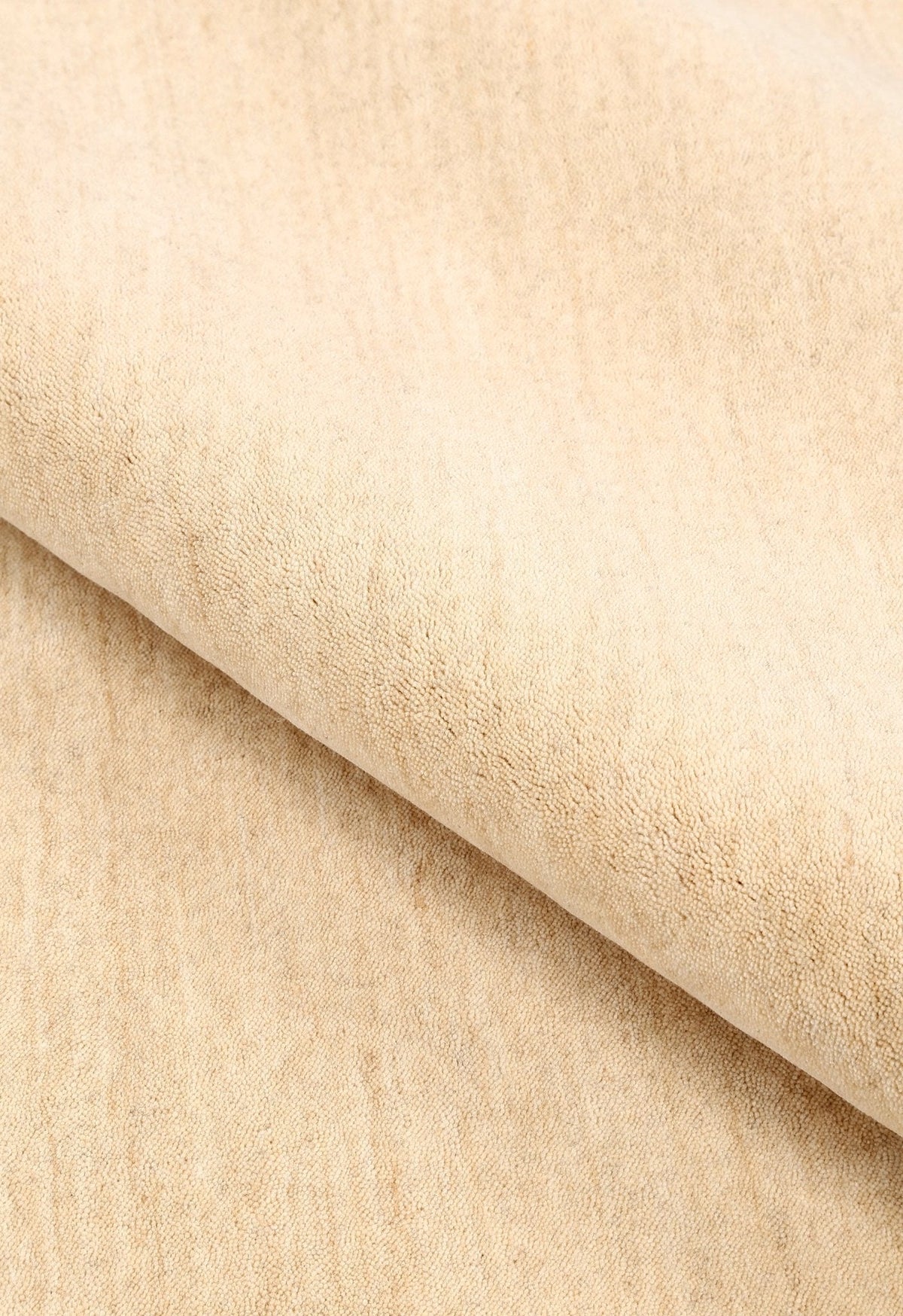 Terrain Hand Loomed Modern Beige Solid Design Wool Area Rug.