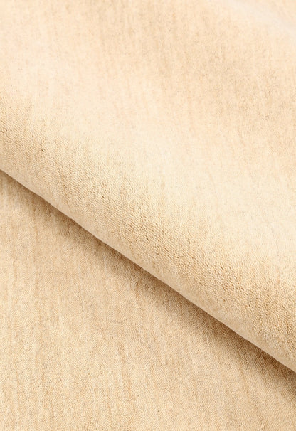 Terrain Hand Loomed Modern Beige Solid Design Wool Area Rug.