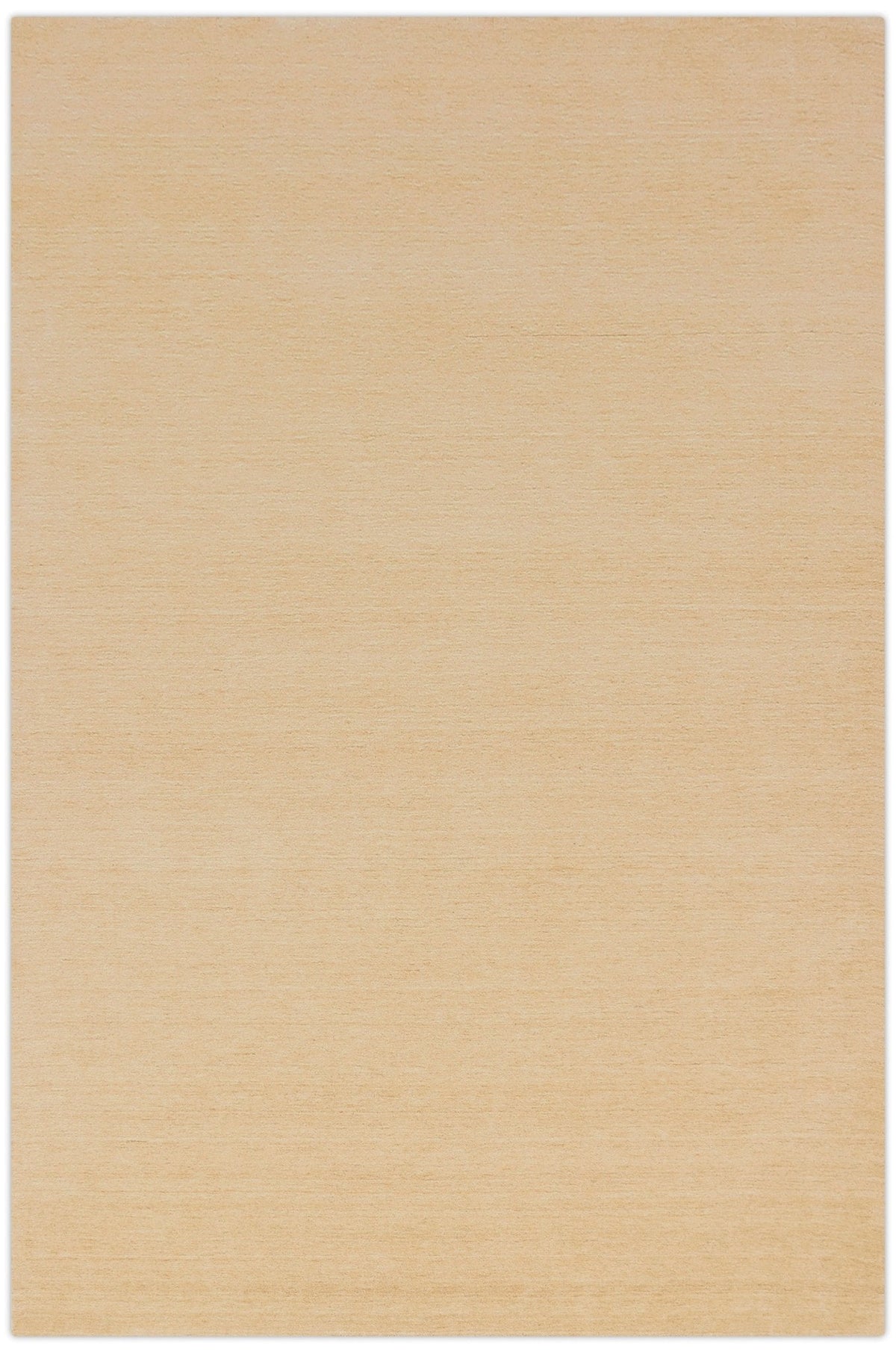 Terrain Hand Loomed Modern Beige Solid Design Wool Area Rug.
