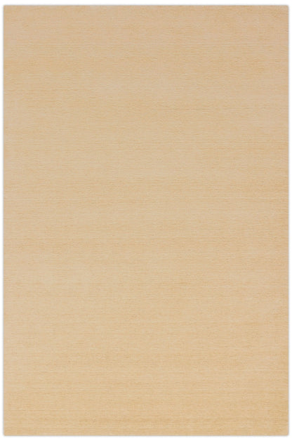 Terrain Hand Loomed Modern Beige Solid Design Wool Area Rug.