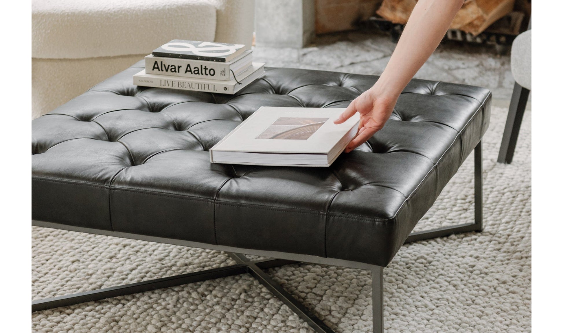 The Carpentry Shop Co. THAD OTTOMAN THAD OTTOMAN