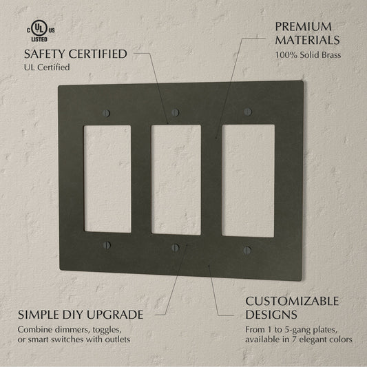 The Brass Plate (Bronze with Patina)