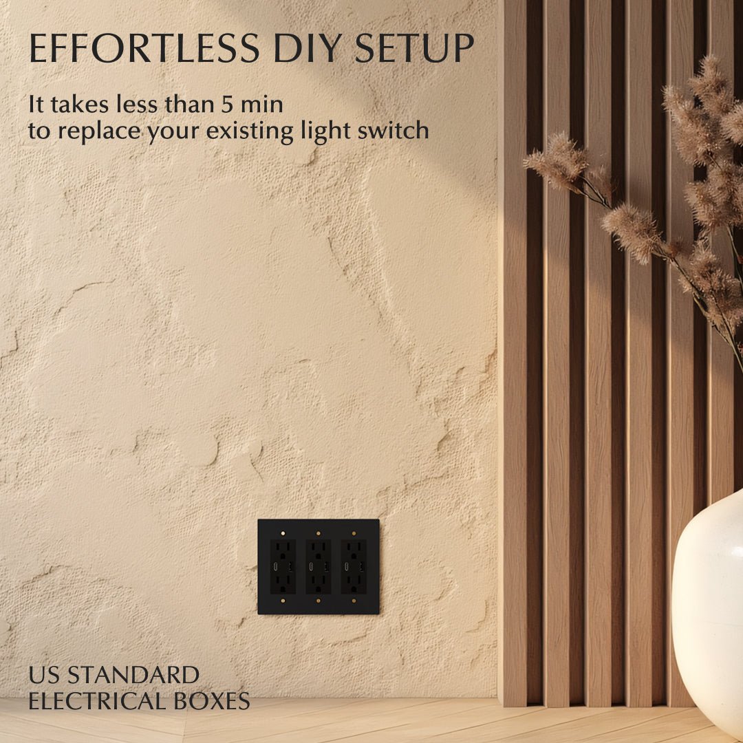 The Brass Plate (Night Black with Brass)