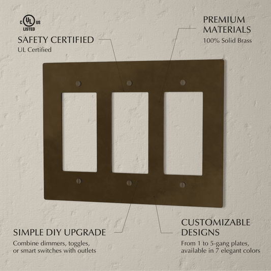 The Brass Plate (Vintage Brass With Patina)