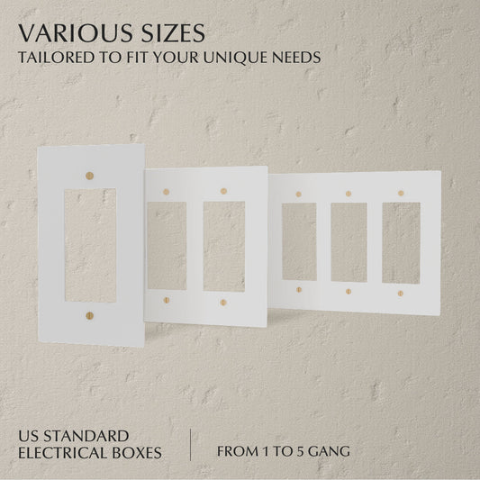 The Brass Plate (White with Brass)