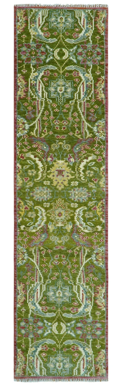 The Peacock Garden Bird Hand Knotted Custom Made Wool Area Rug.