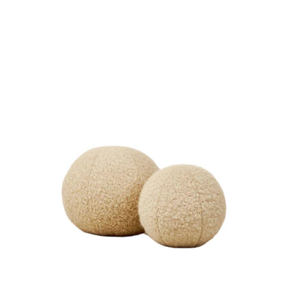 House of Leon Throw Pillows Large 10" Teddy Sphere Pillow - Beige Teddy Sphere Pillow - Beige