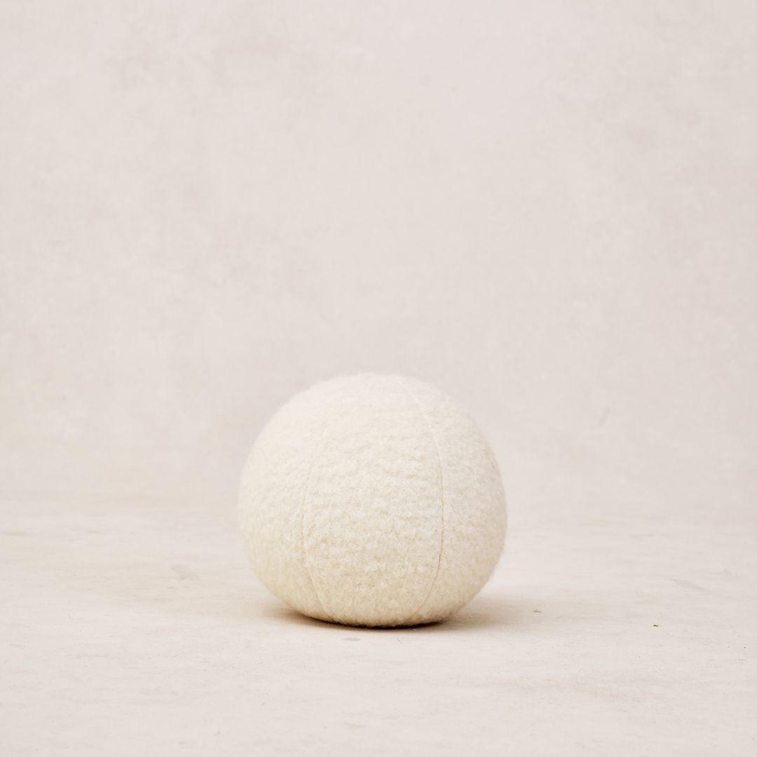 House of Leon Throw Pillows Small 8" Teddy Sphere Pillow - Ivory Teddy Sphere Pillow - Ivory