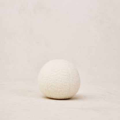 House of Leon Throw Pillows Small 8" Teddy Sphere Pillow - Ivory Teddy Sphere Pillow - Ivory