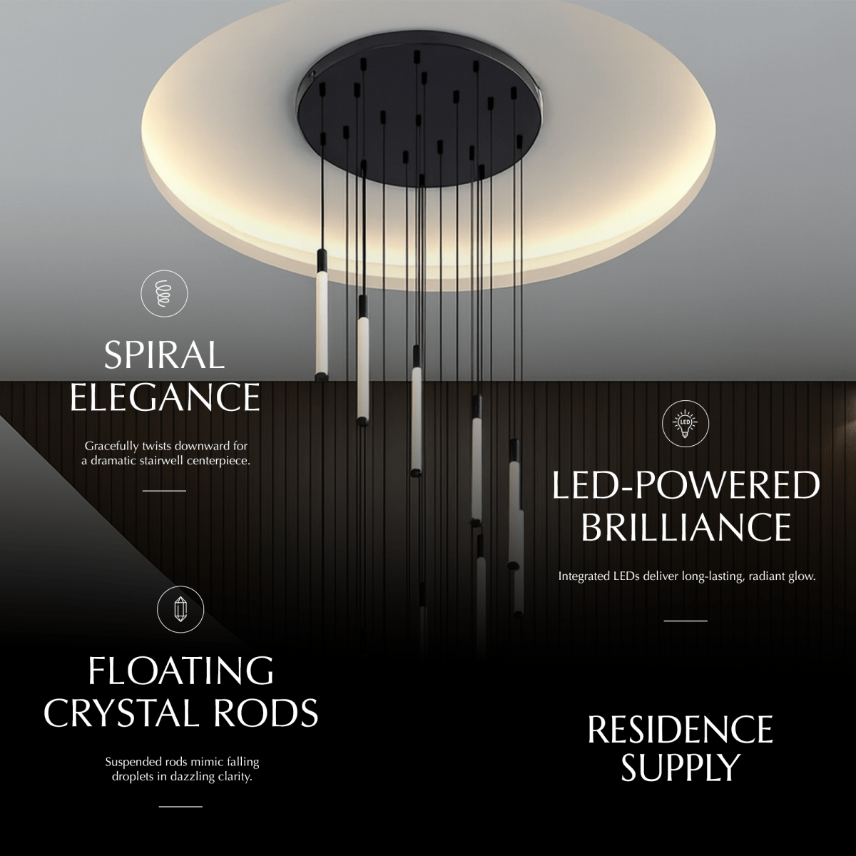 Tinara Staircase Chandelier