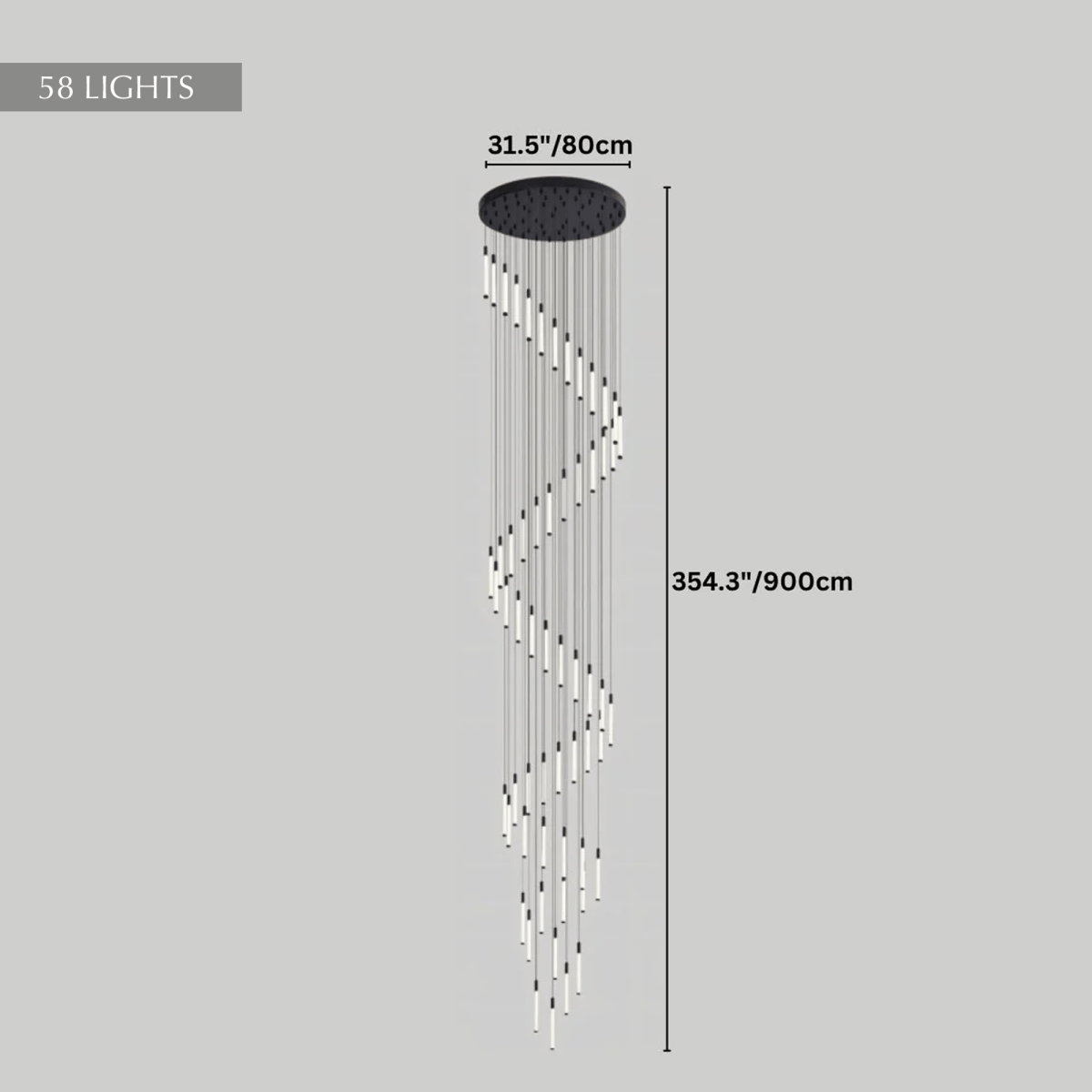 Tinara Staircase Chandelier