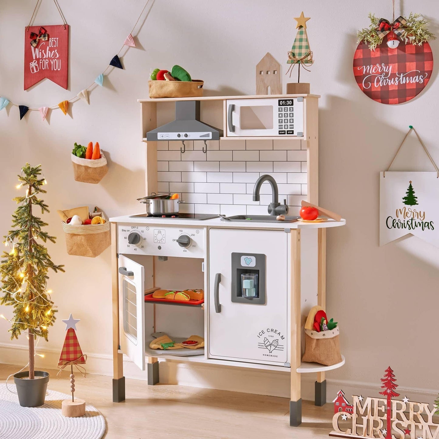 Tiny Land Toy Tiny Land® Interactive Play Kitchen with Sounds & Cookware