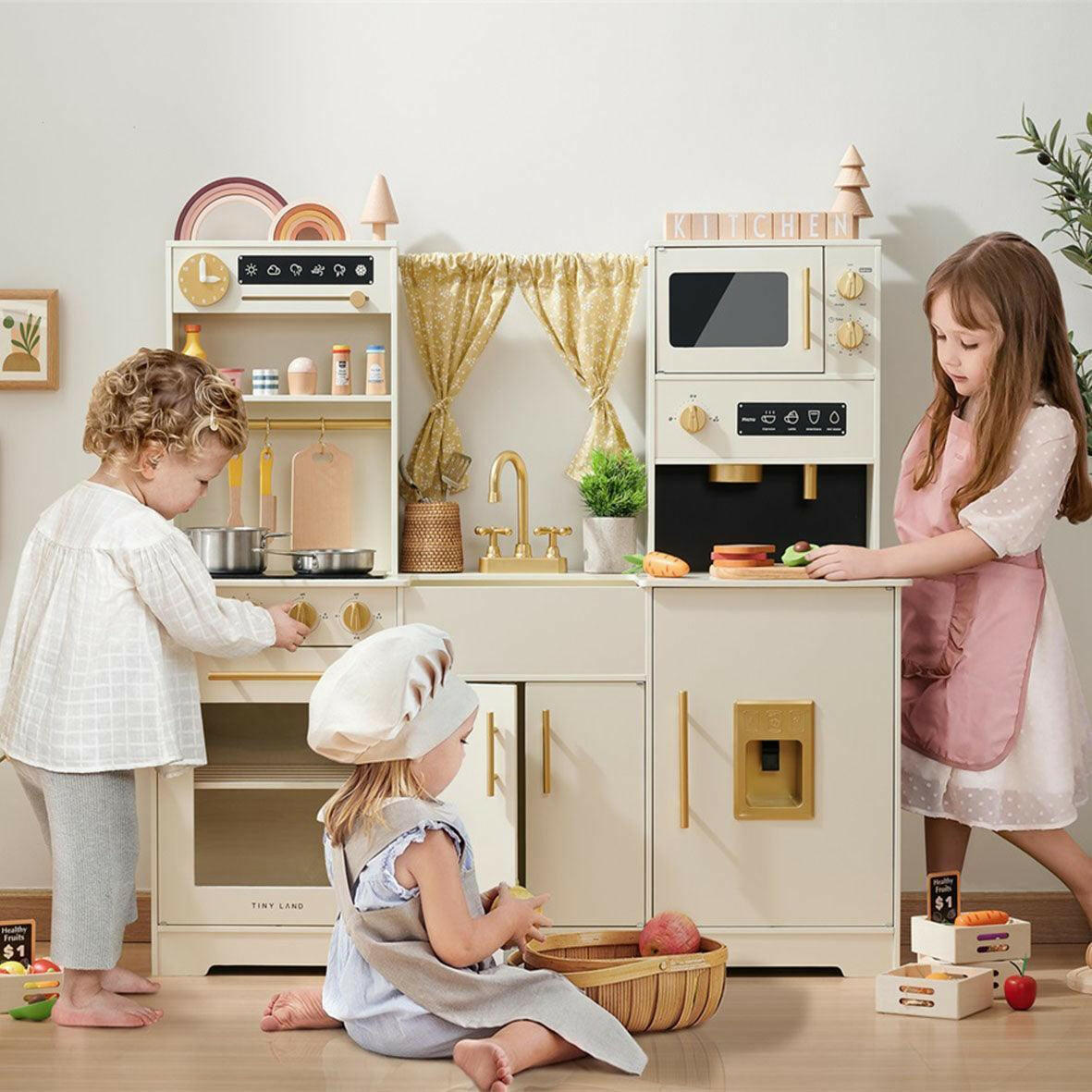 Tiny Land Trendy Home Style Play Kitchen The Carpentry Shop Co