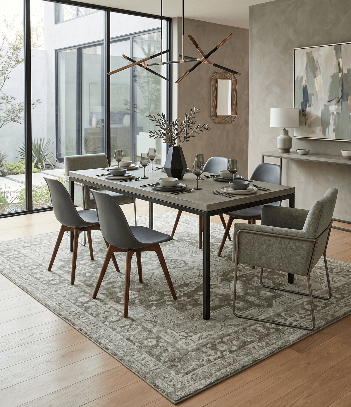 Traditional Turkish Design Beige And Brown Hand Knotted Custom Made wool rug.