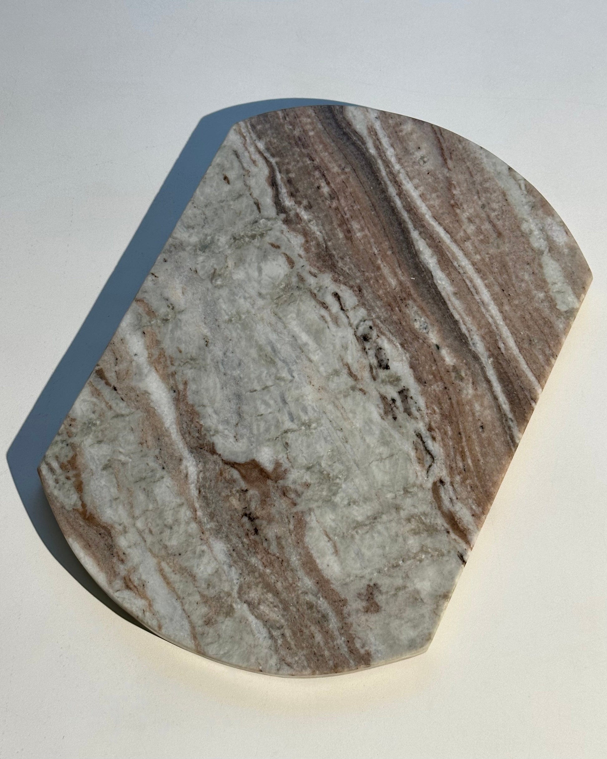 Bellari Home Tray Organic Stone Marble Charcuterie Board
