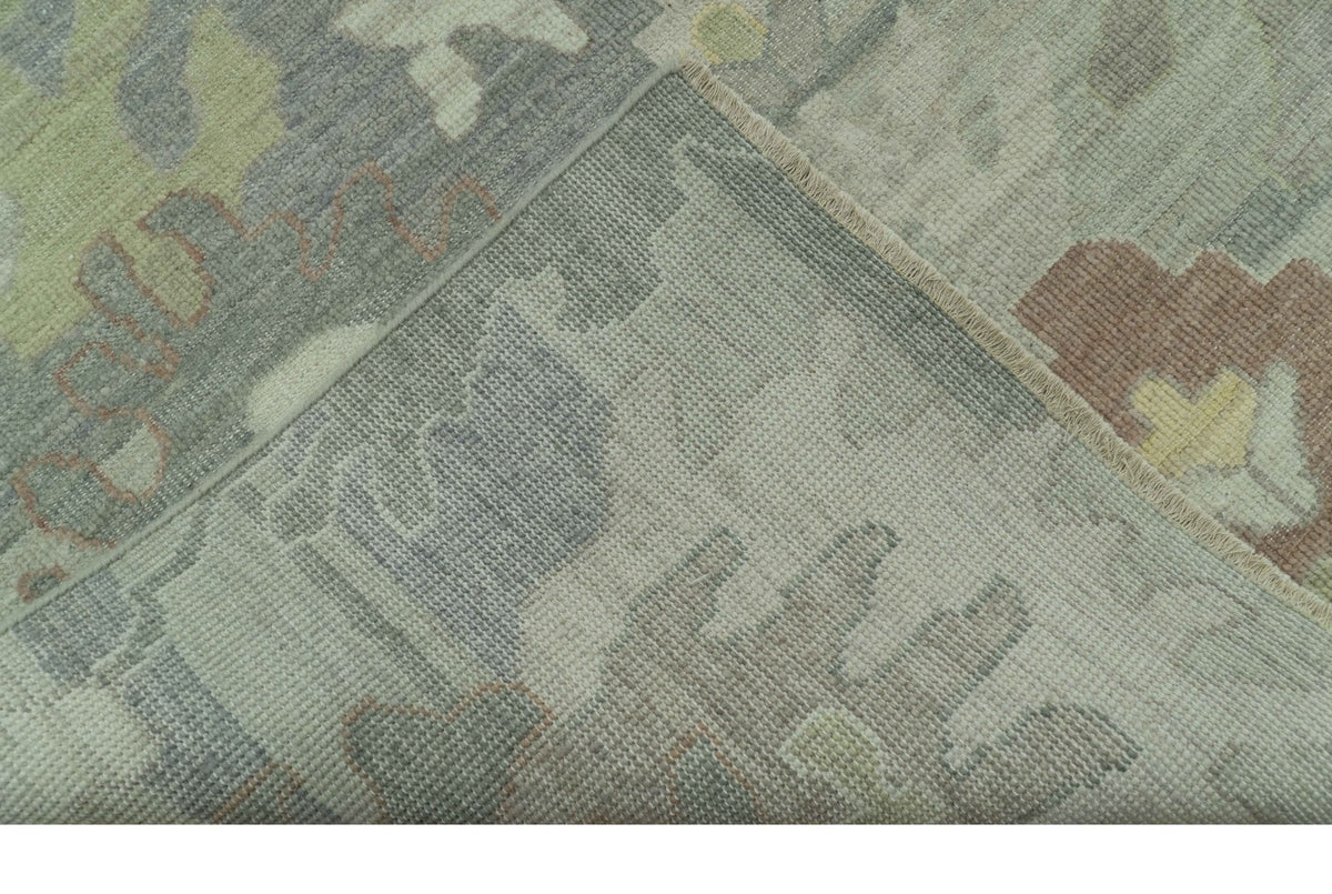 Tulu Distressed Modern Ikat Design Hand Knotted Custom Made wool rug.