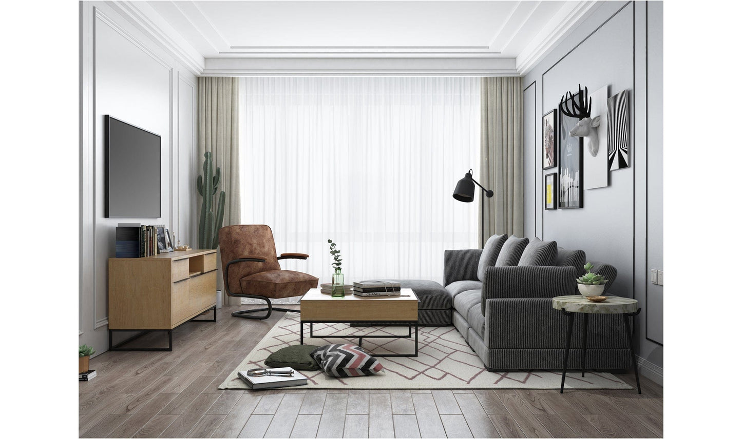 The Carpentry Shop Co. TUMBLE CORNER CHARCOAL TUMBLE CORNER CHARCOAL