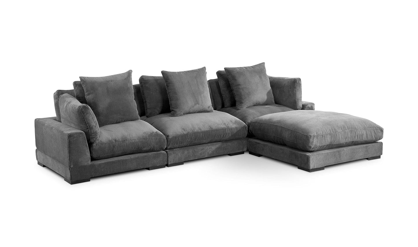 The Carpentry Shop Co. TUMBLE LOUNGE MODULAR SECTIONAL CHARCOAL TUMBLE LOUNGE MODULAR SECTIONAL CHARCOAL