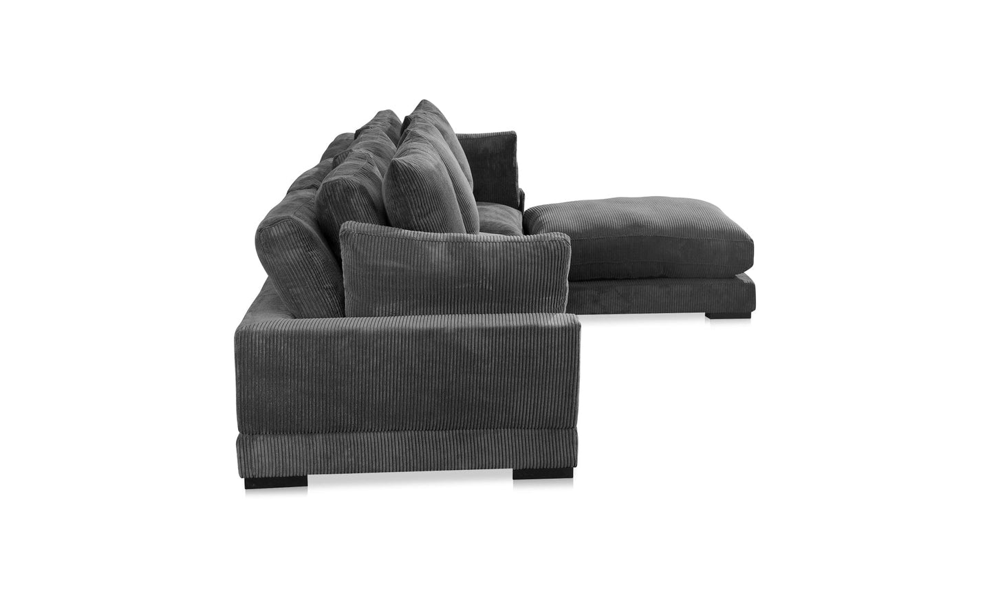 The Carpentry Shop Co. TUMBLE LOUNGE MODULAR SECTIONAL CHARCOAL TUMBLE LOUNGE MODULAR SECTIONAL CHARCOAL